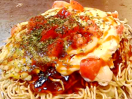 牡蠣のお好み焼き